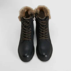 Discount Botín cordón negro Mujer Botines Planos