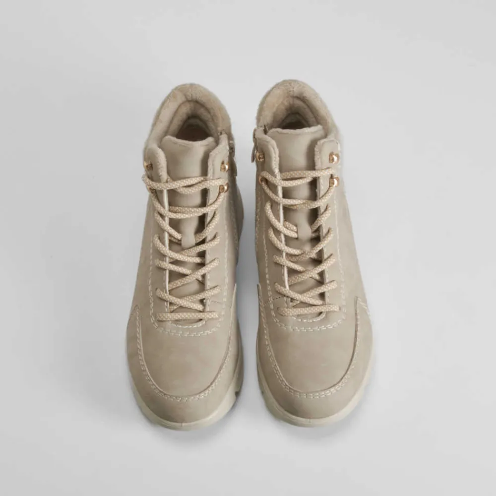 Discount Botín cordón Soft Insock beige Mujer Botines Planos