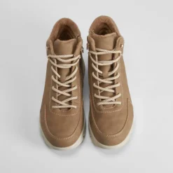 Best Botín cordón Soft Insock camel Mujer Botines Planos