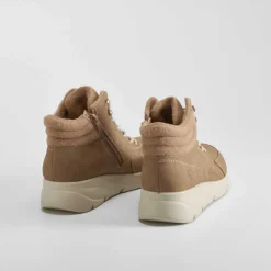 Best Botín cordón Soft Insock camel Mujer Botines Planos