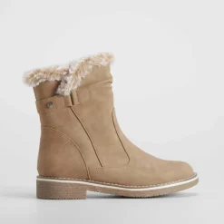 Discount Botín crepe hebillas marrón Mujer Botines Planos