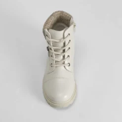 Outlet Botín cuello lana beige OH GIRL Botines