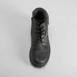 Sale Botín cuello lana negro OH GIRL Botines