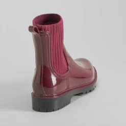 Botín de lluvia chelsea burdeos PICCOLA PIU Mujer Botas De Agua
