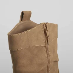 Sale Botín de tacón campero camel Mujer Botines Tacón