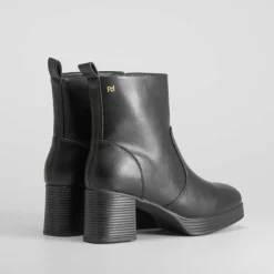 New Botín de tacón con plataforma negro PICCOLA PIU Mujer Botines Tacón