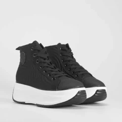 Botín deportivo ondas Mujer Zapatillas Altas|Zapatillas Lona