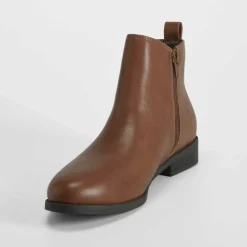 Best Botín elástico marrón PICCOLA PIU Mujer Botines Planos|Básicos X Menos