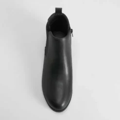 Botín elástico negro PICCOLA PIU Mujer Básicos X Menos|Botines Planos