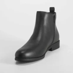 Botín elástico negro PICCOLA PIU Mujer Básicos X Menos|Botines Planos