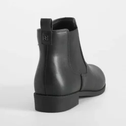 Botín elástico negro PICCOLA PIU Mujer Básicos X Menos|Botines Planos