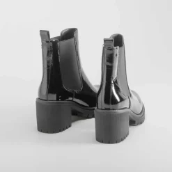 Discount Botín elástico tacón negro Mujer Botines Tacón