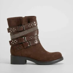 Sale Botín metal deco marrón Mujer Botines Planos