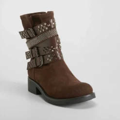 Sale Botín metal deco marrón Mujer Botines Planos