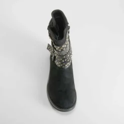 Sale Botín metal deco negro Mujer Botines Planos