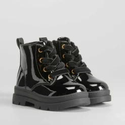 Sale Botín militar bebé en charol Botas