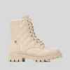 Botín militar beige Botines