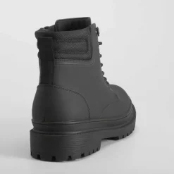 Botín militar casual negro Hombre Botas