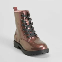 Best Botín militar glitter burdeos OH GIRL Botines