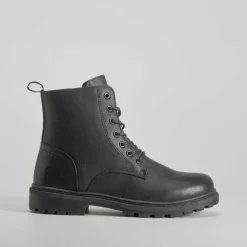 Hot Botín militar negro Hombre Botas