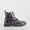 Discount Botín militar print flores negra OH GIRL Botines
