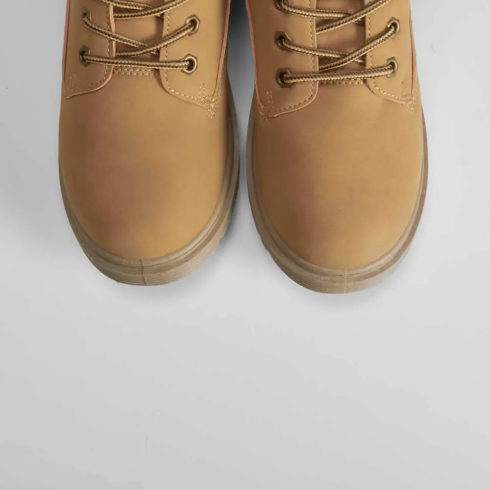 Best Botín montaña con cordón camel Botines