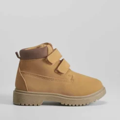 Clearance Botín montaña con velcro camel Botines