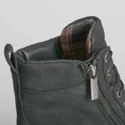 Botín montaña negro Mujer Botas Planas