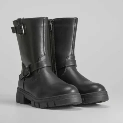 New Botín motorista básico hebillas OH GIRL Botines