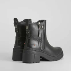 Clearance Botín negro piel sintética Mujer Botines Tacón