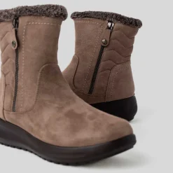 Hot Botín pelo taupe Mujer Botines Planos