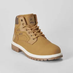 Discount Botín plano camel Hombre Botas