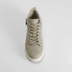 Sale Botín plano cordones beige Mujer Botines Planos