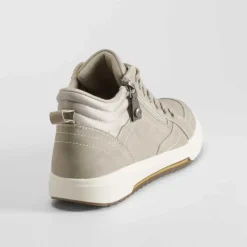 Sale Botín plano cordones beige Mujer Botines Planos