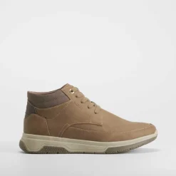 New Botín plano Hexaflex basalto camel Hombre Botas Confort|Botas