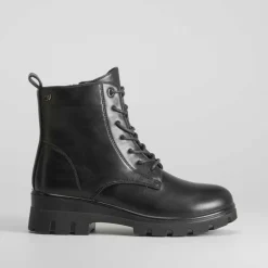 Discount Botín plano militar ligero Mujer Botines Planos