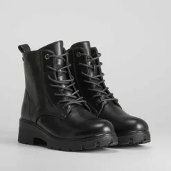 Discount Botín plano militar ligero Mujer Botines Planos