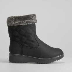 Hot Botín plano rombos Mujer Botines Planos