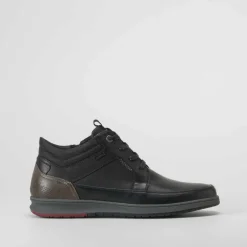 Clearance Botín plano Shock Absorber negro Hombre Botas|Botas Confort