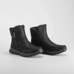 Hot Botín plano sport negro Mujer Botines Planos