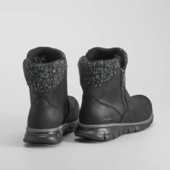 Hot Botín plano sport negro Mujer Botines Planos