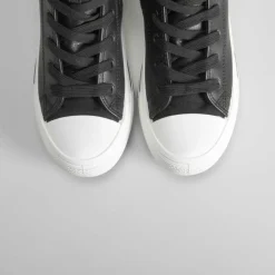 Clearance Botín plataforma negro Zapatillas Altas