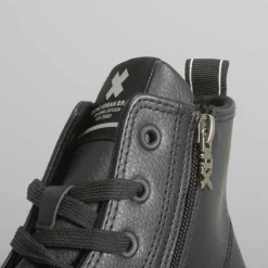 Clearance Botín plataforma negro Zapatillas Altas