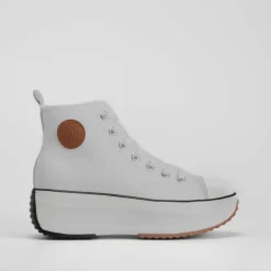 Hot Botín plataforma sporty Mujer Zapatillas Lona|Zapatillas Altas