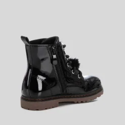 Online Botín pompón negro Botines