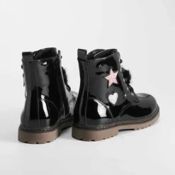 Online Botín pompón negro Botines