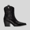 New Botín tacón campero negro Mujer Botines Tacón