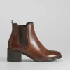 Online Botín tacón chelsea marrón Mujer Botines Tacón
