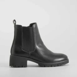 New Botín tacón chelsea Shock Absorber negro Mujer Botines Tacón