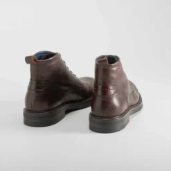 Best Botín tacón clásico piel marrón Hombre Botas